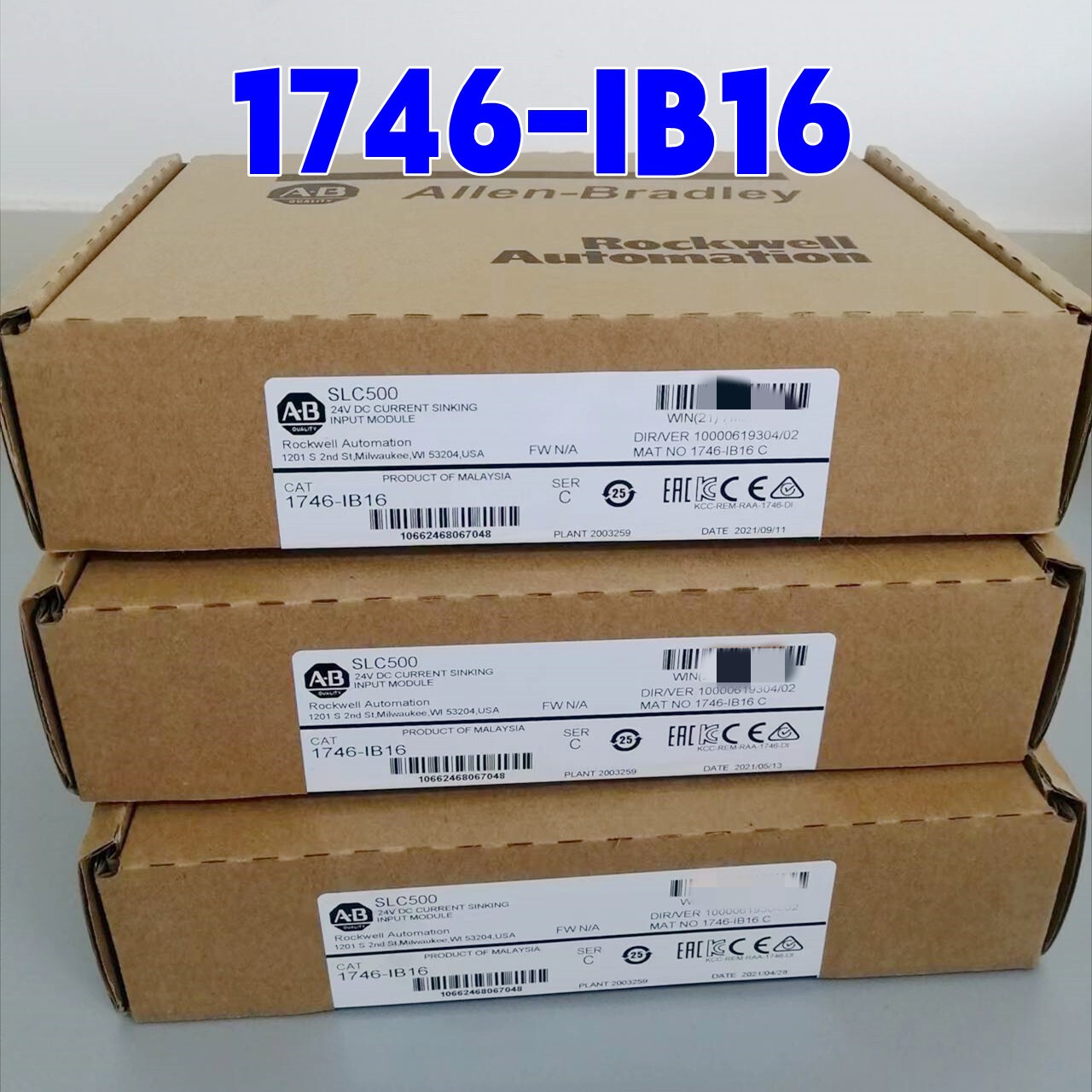 Allen Bradley 1746-IB16 SER C SLC 500 Digital Input Module PLC AB 1746IB16