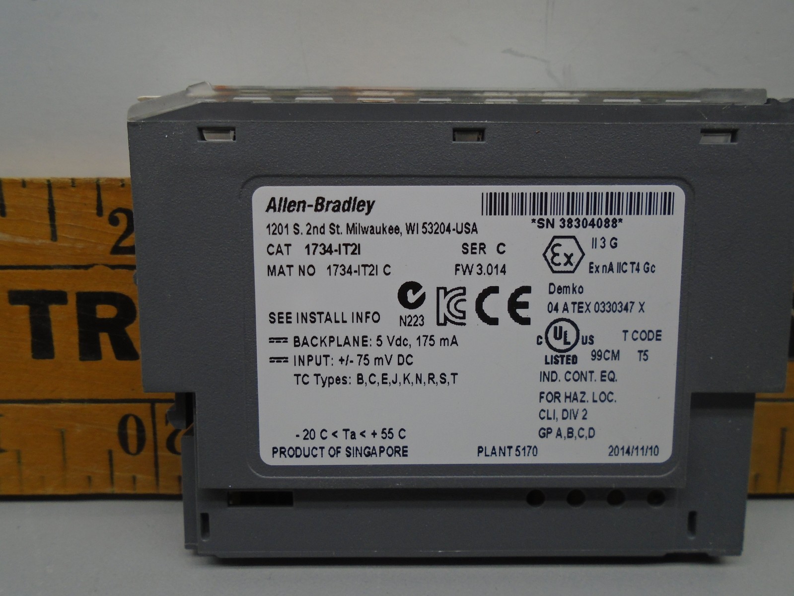 Allen Bradley 1734-IT2I /C Thermocouple Input 1734-1T21 N153B