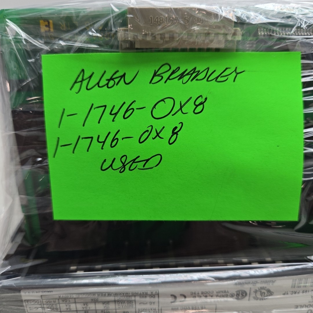 Allen Bradley 1746-0X8 and 1746-OX8 SLC 500 Output Modules 2 Units See Pictures