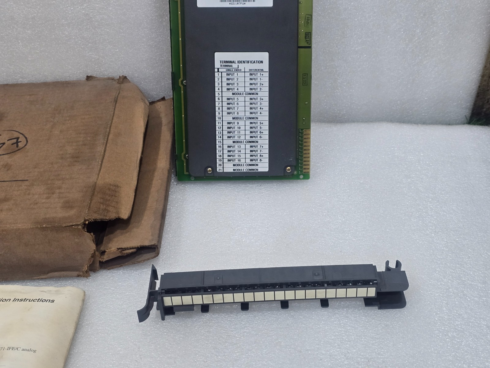 Allen-Bradley 1771-IFE/C Analog Input Module 12-Bit Rev G03 Series C