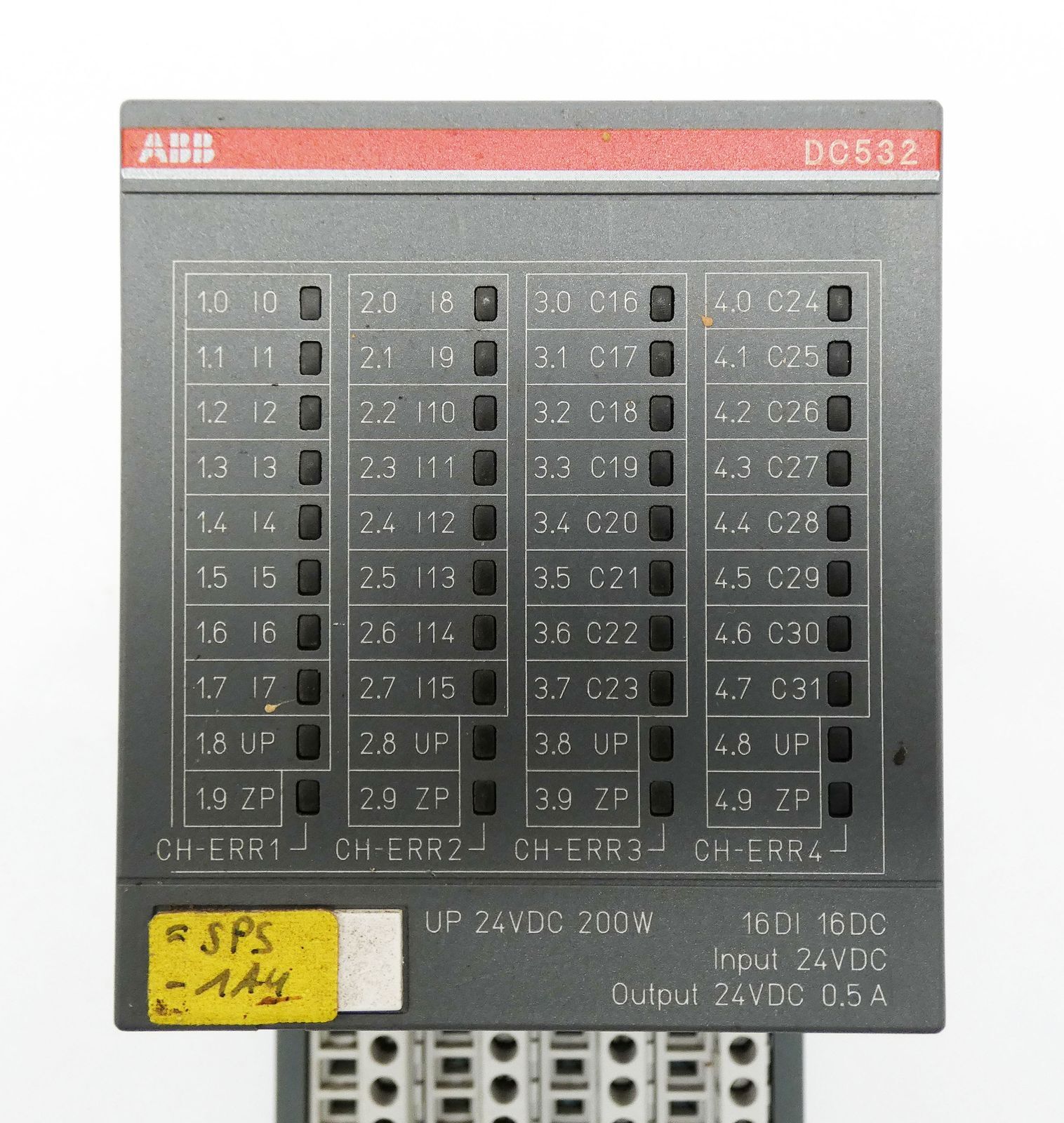 ABB DC532 1SAP240100R0001 E:D3 I/O Module + TU515 1SAP212200R0001 E:C2 -used-