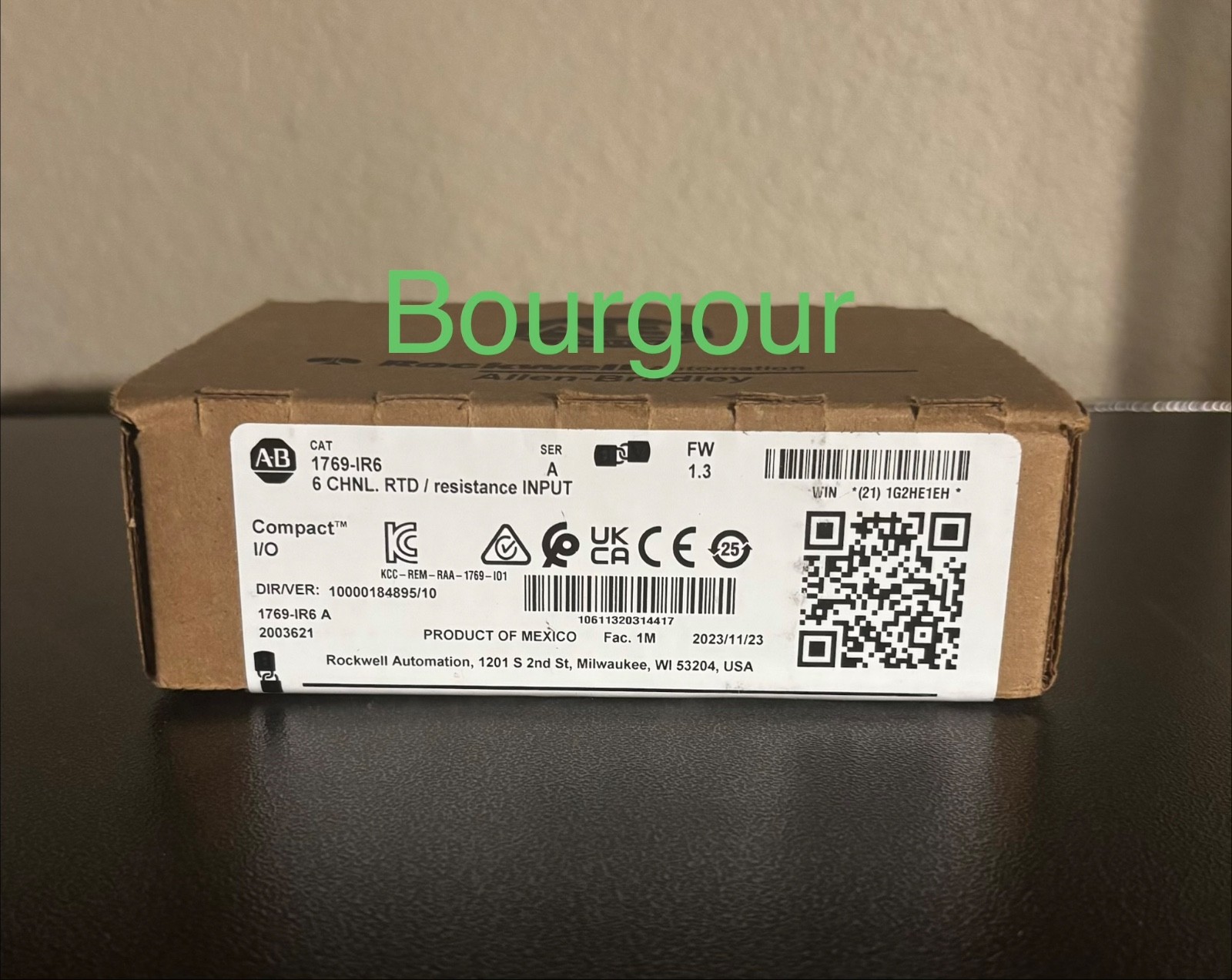 Allen Bradley 1769-IR6 1769-1R6 A 1.3 CompactLogix Input RTD Module Resistance