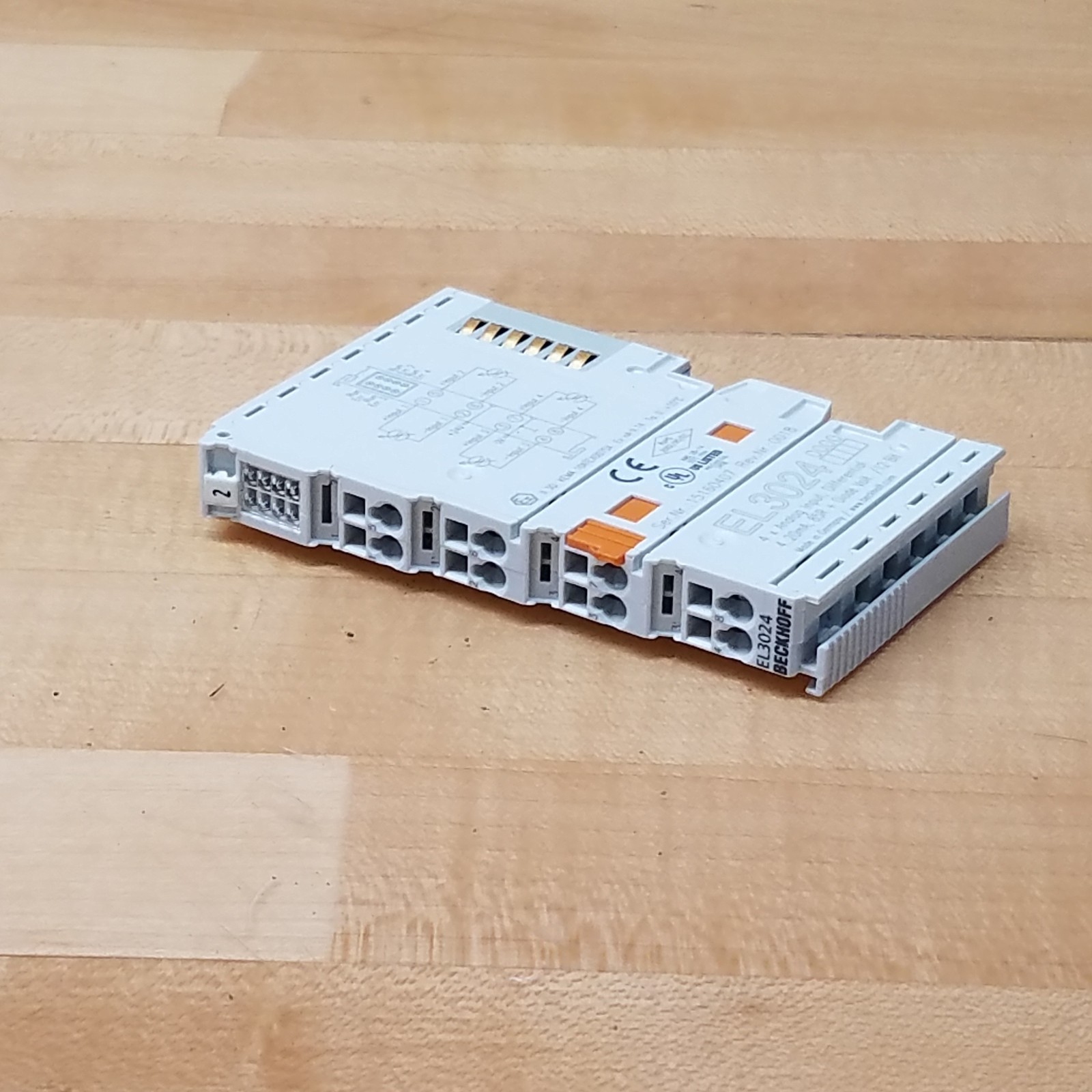 BeckHoff EL3024 EtherCAT Terminal, 4-Channel Analog Input, 4-20mA – USED