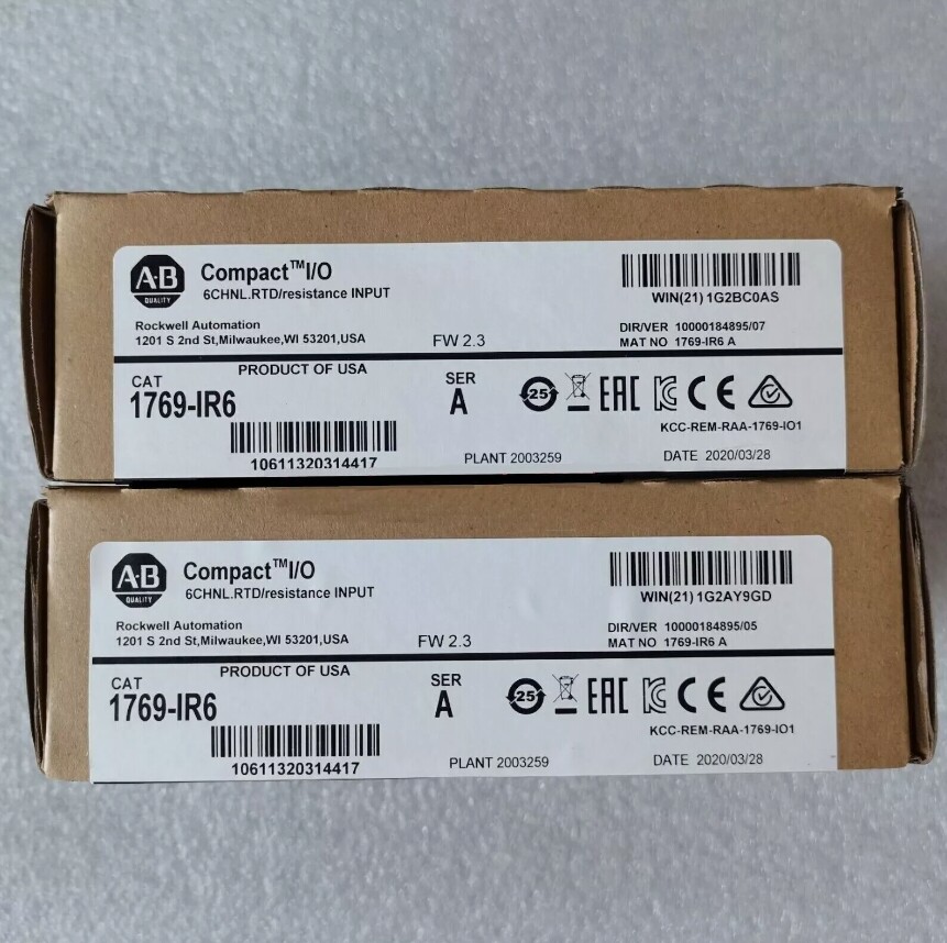 Allen Bradley 1769-IR6 CompactLogix 6 Pt RTD Module 1769IR16 Free Shipping NEW