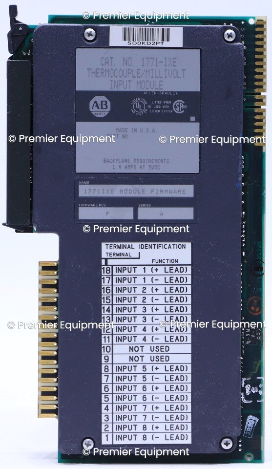 * ALLEN BRADLEY 1771-IXE SER A PLC-5 INPUT MODULE