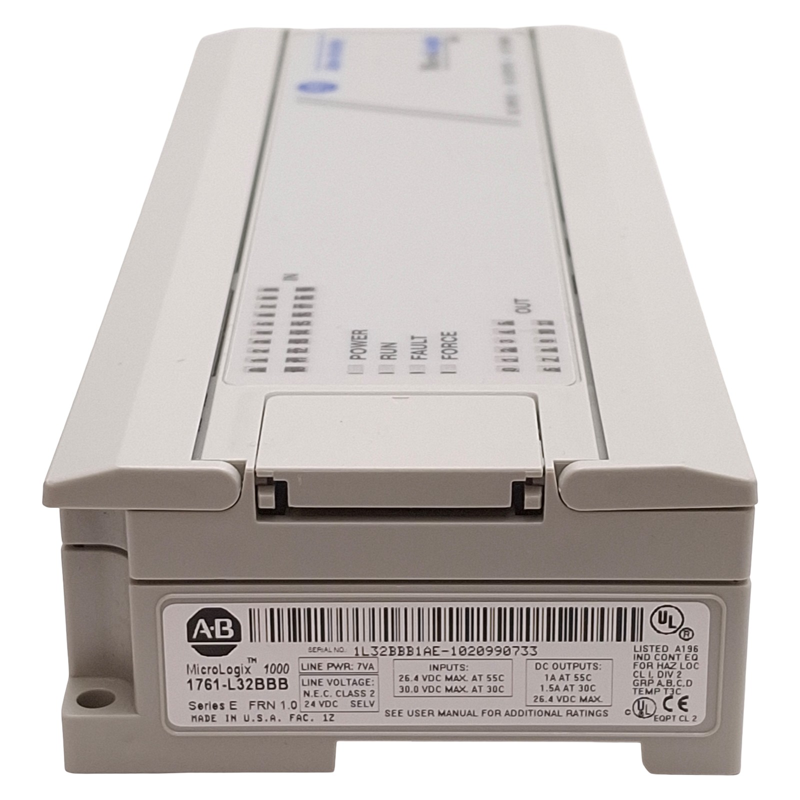 Allen Bradley 1761-L32BBB Ser E FRN 1.0 MicroLogix 1000 32-Point PLC Controller