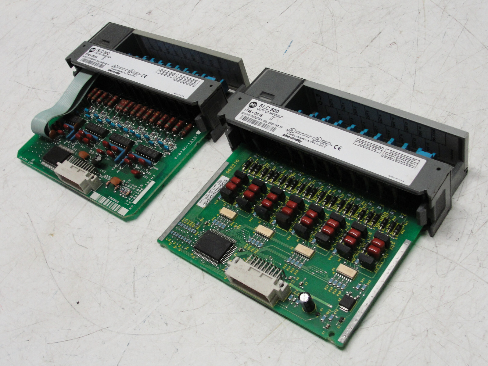 Lot of Allen Bradley 1746-OB16 Series D Output Module and Input Module Used
