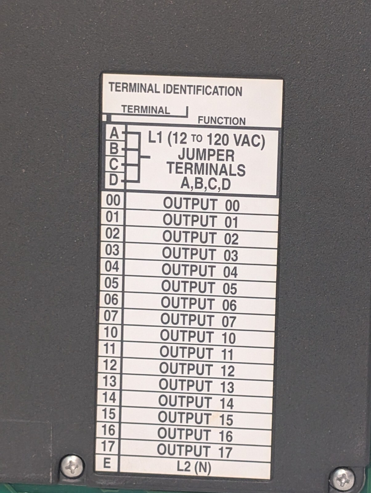 Allen Bradley 1771-OAD PLC Output Module, 12-120VAC, 10A, Made in USA