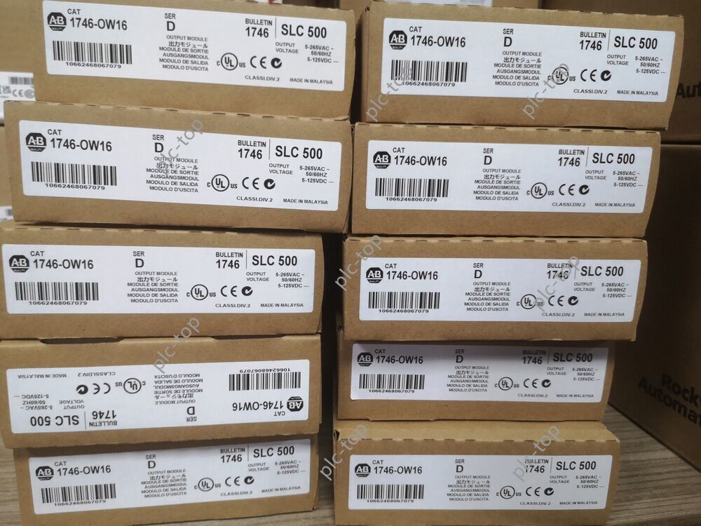 New Allen-Bradley 1746-OW16 SLC 500 Ser D PLC Output Module