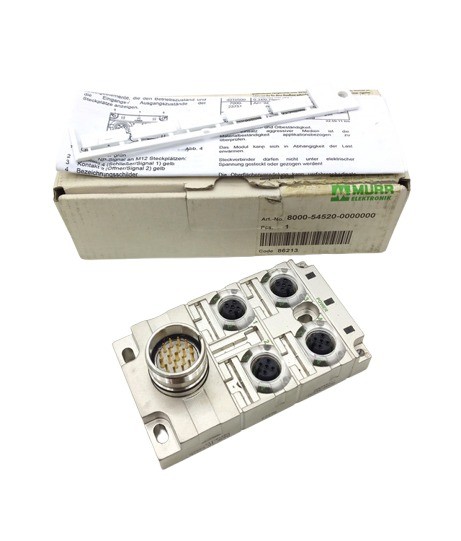 Murrelektronik 8000-54520-0000000 4 Pin 5 Pin M23 Connector with LED