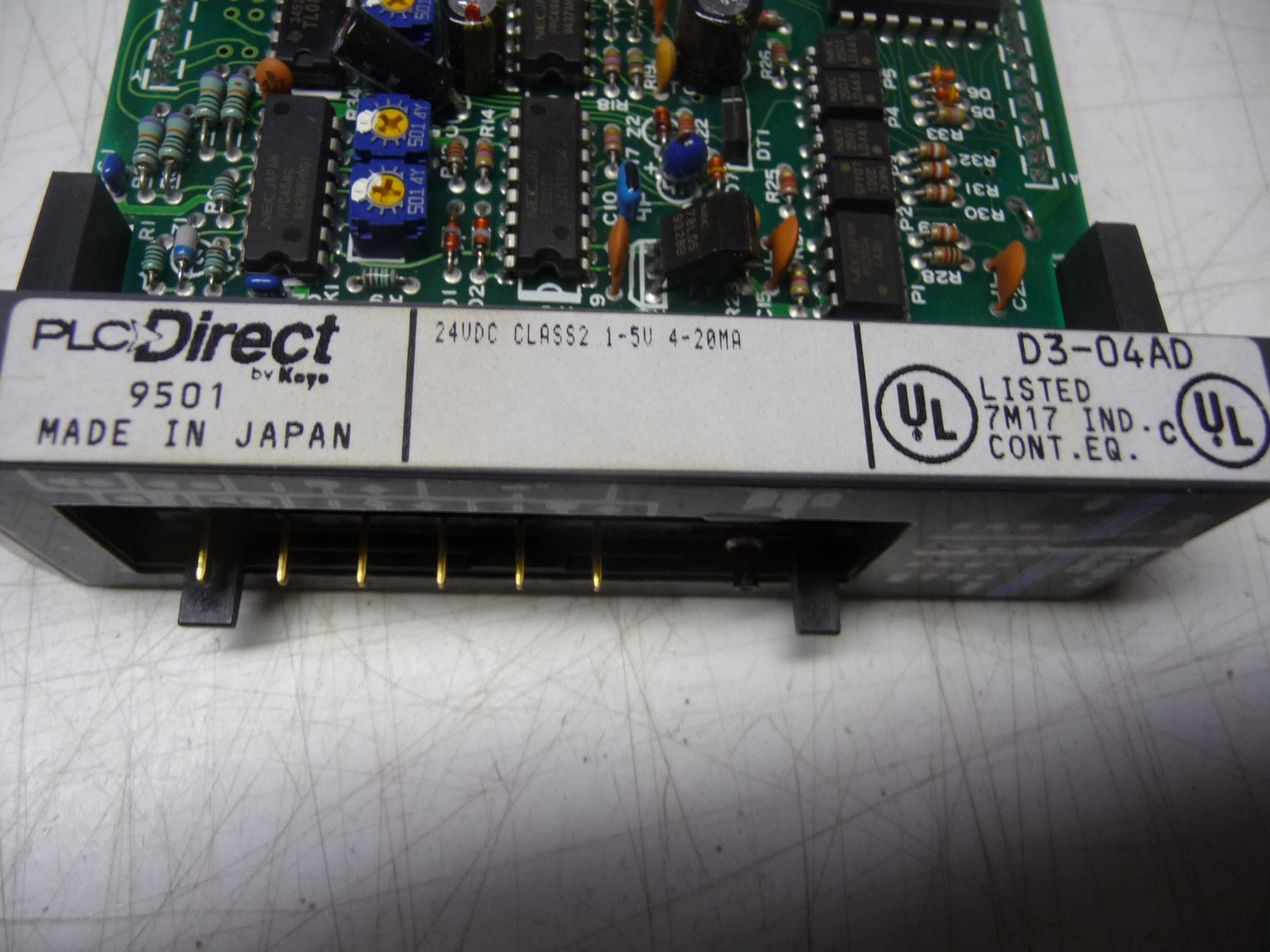 Texas Instruments – Siemens #D3-04AD, 4 Channel Analog Input Module, 305 Series
