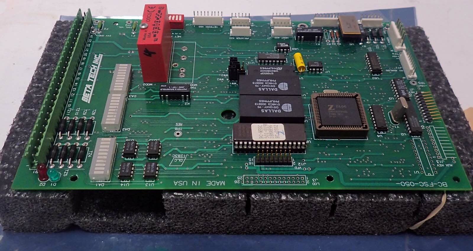 BETA TECH INC BC-FSC-050-009 INPUT MODULE BOARD w/ ZiLOG Z8018010VSC Z180 MPU