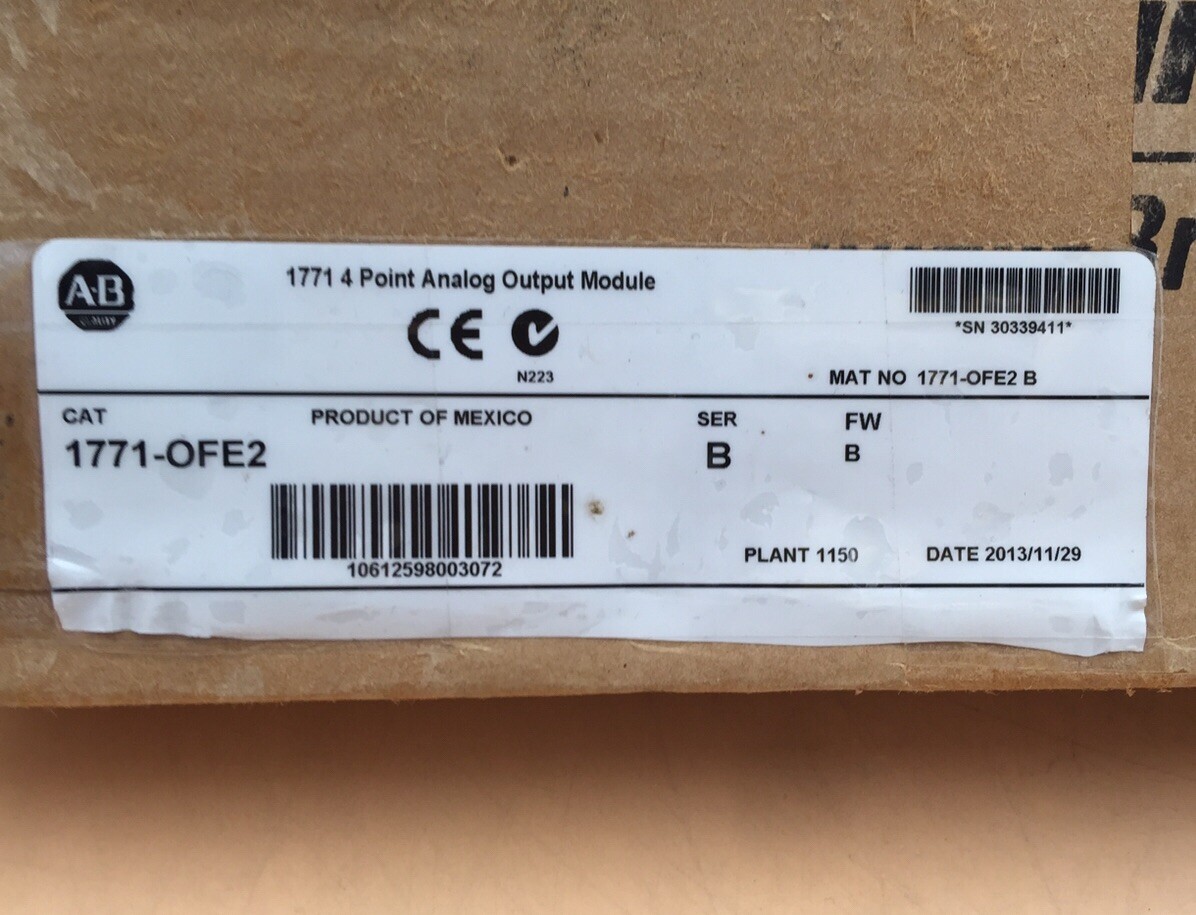 HOUSTON STOCK NEW AB 1771-OFE2 ANALOG OUTPUT MODULE 1.4 A FREE 2 DAY AIR BUY NOW