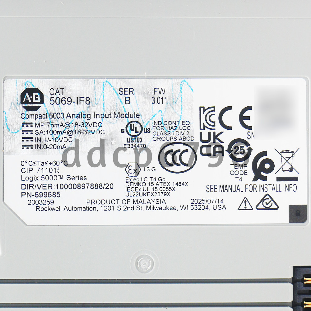 AB 5069-IF8 Compact I/O 8 Channel Voltage/Current Analog Input Module