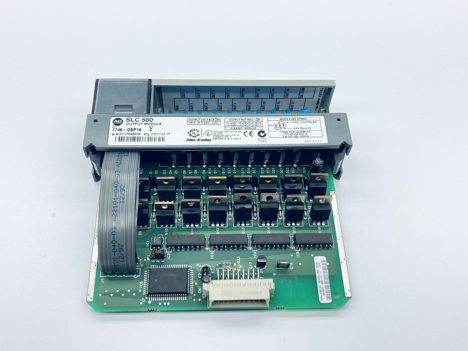ALLEN BRADLEY 1746-OBP16 Digital Output Module SLC500 ser. C 1746-0BP16