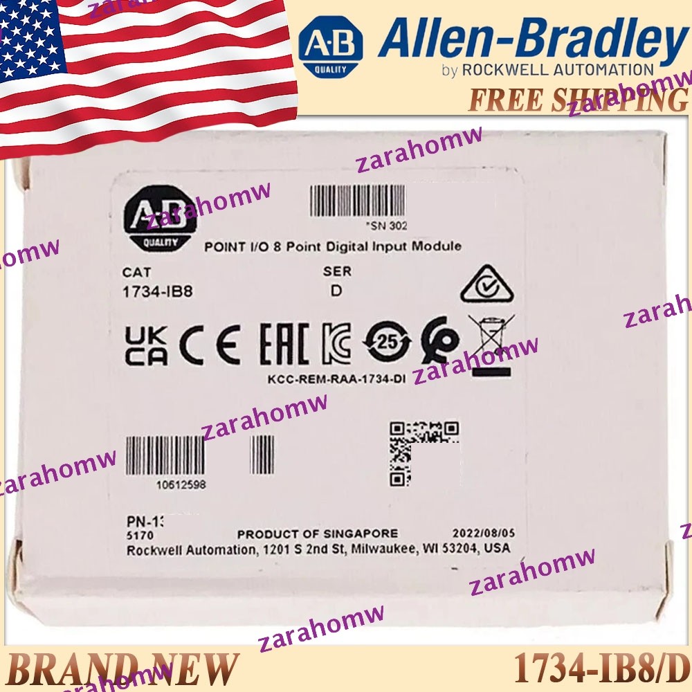 1734-IB8/D AB Digital Input Module POINT I/O 8 Point AB 1734IB8 serD