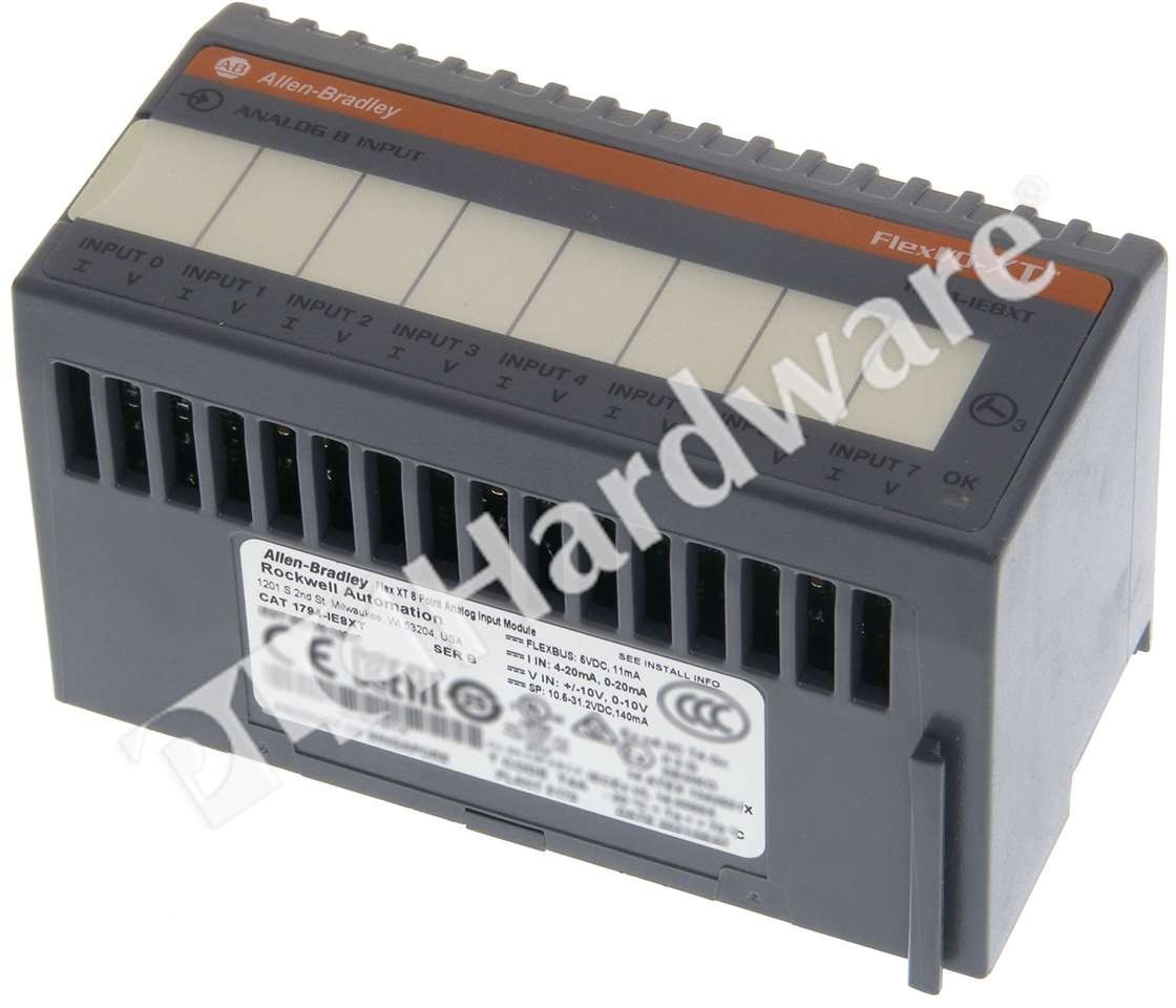 Surplus Pre-owned Allen Bradley 1794-IE8XT /B Flex XT I/O 8-Channel Analog Input