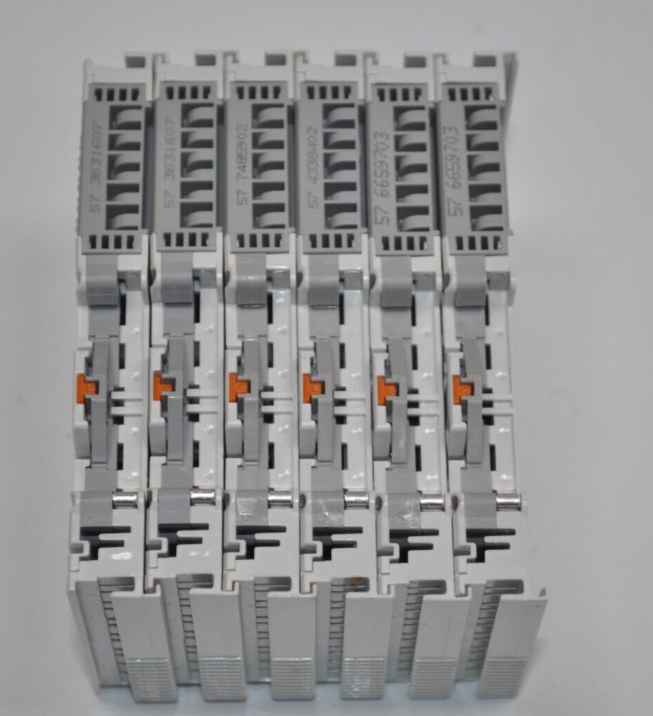 Lot of 6 Beckhoff KL9100 24 VDC 10A Voltage Supply Terminals