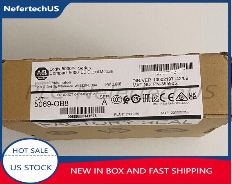 NEW AB 5069-OB8 Compact I/O 8-Ch Output Module 5069-OB8 Fast Ship US Free Tax