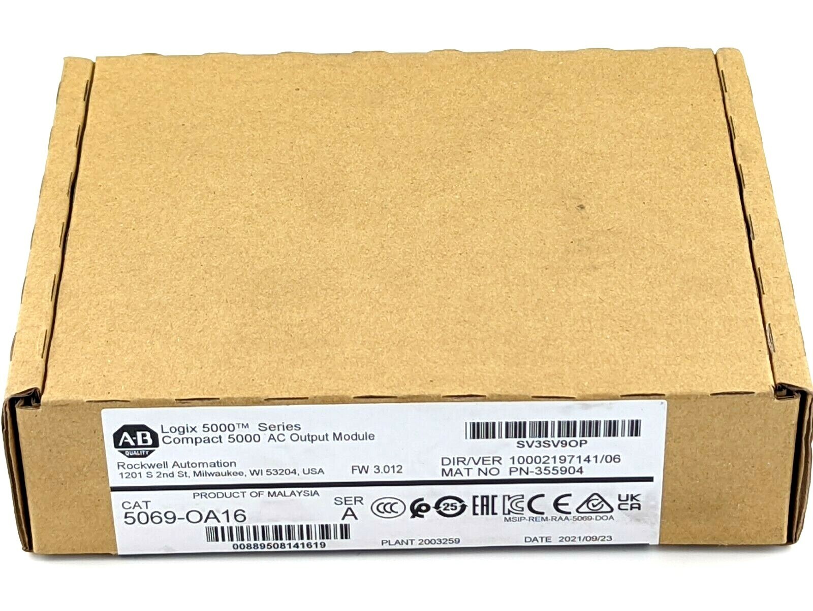 SEALED 2021 Allen Bradley 5069-OA16 /A Compact 5000 AC Output Module 5069OA16