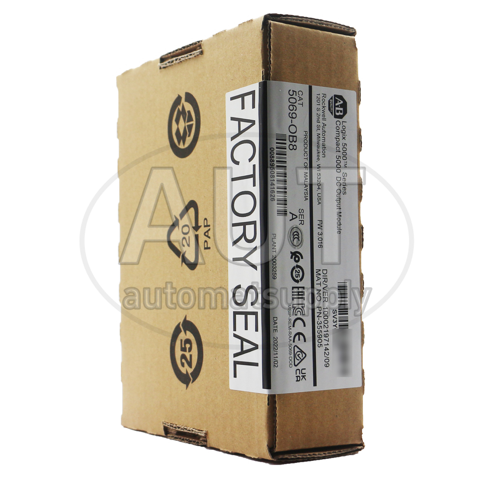 New Allen Bradley 5069-OB8 Compact 5000 DC Output Module