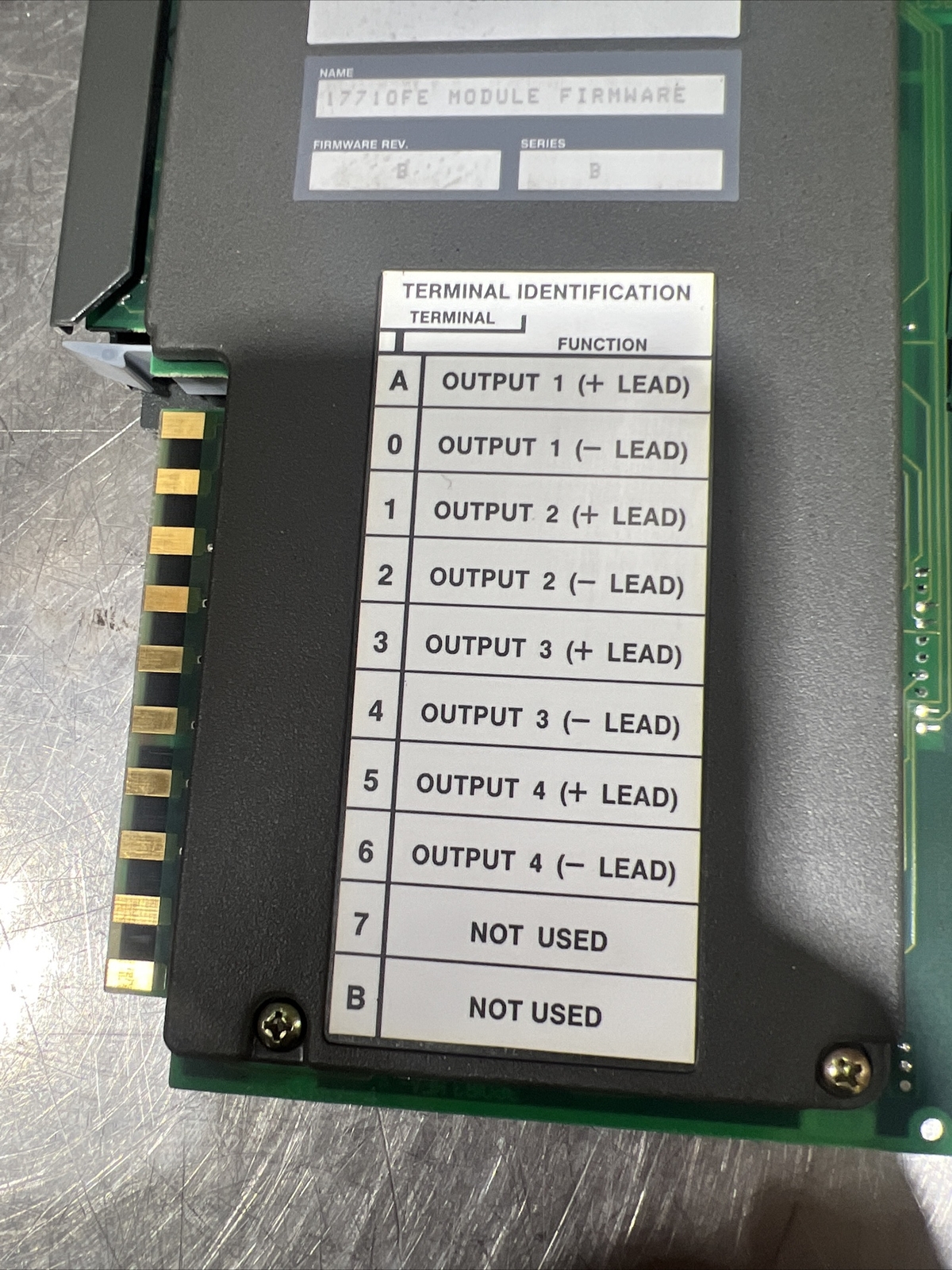 Allen Bradley 1771-0FE2 B Analog Output Module. Used Surplus