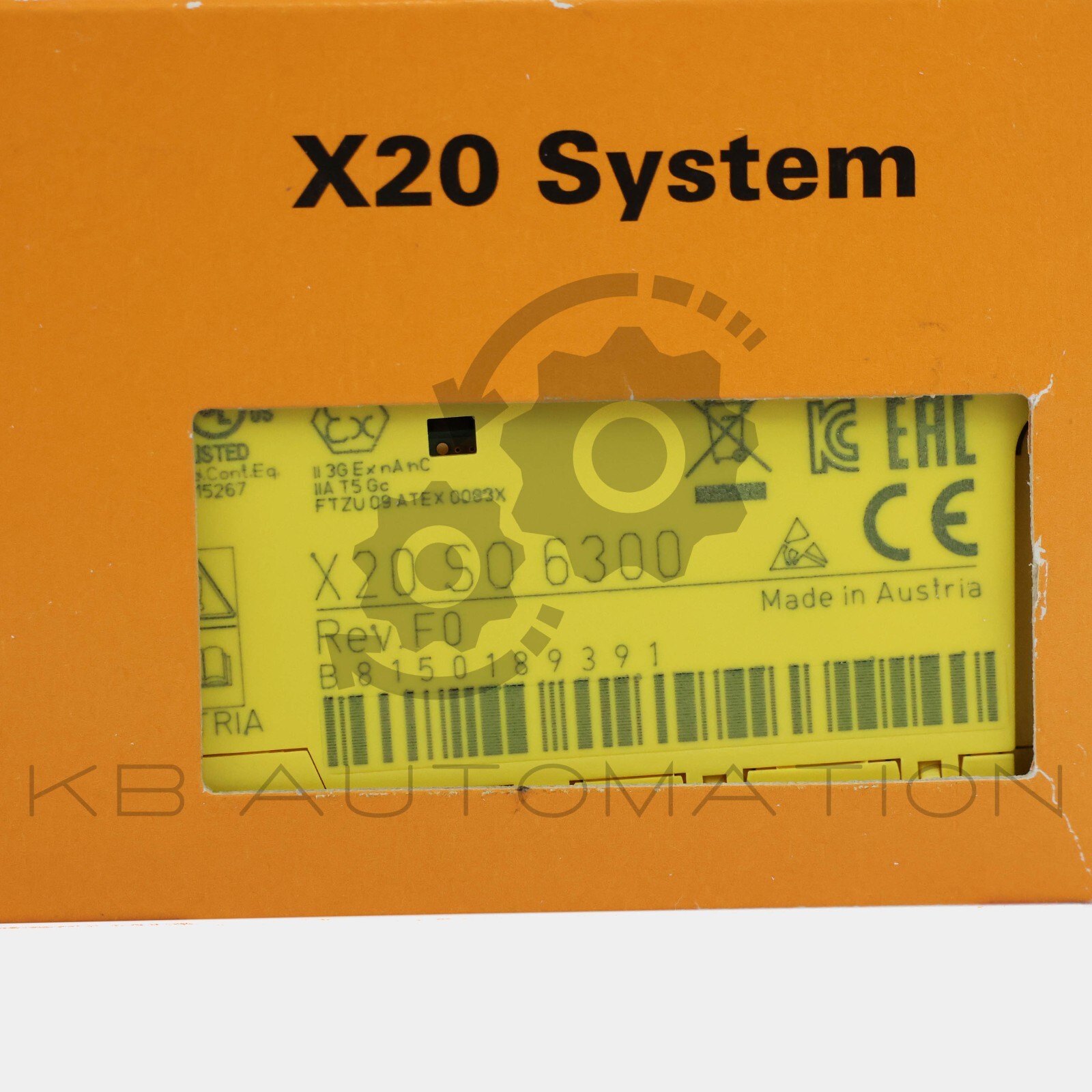B&R Automation X20SO6300 X20 SafeIO 6-point safe digital output module