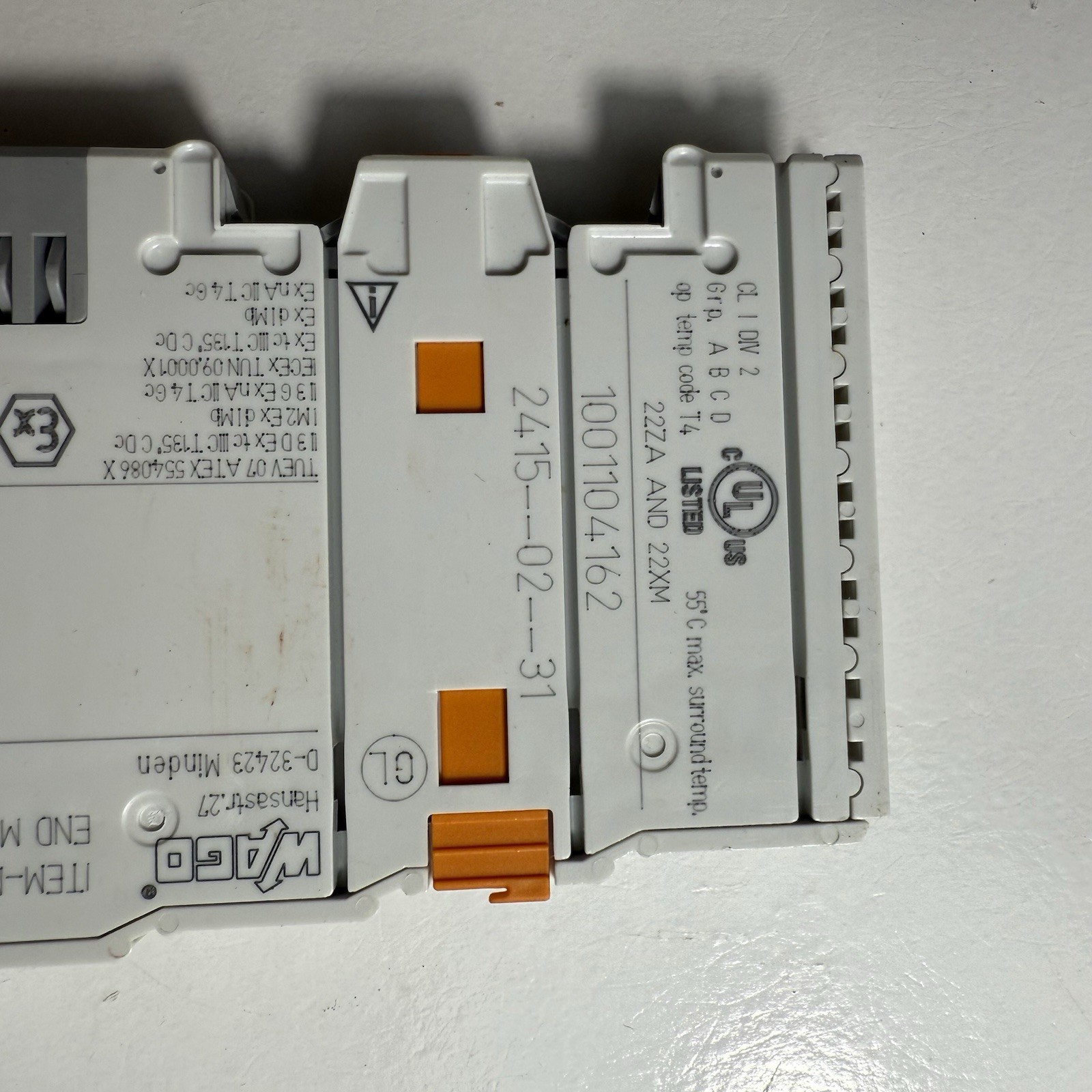 WAGO lot 750-550, 750-600, and 750-1506