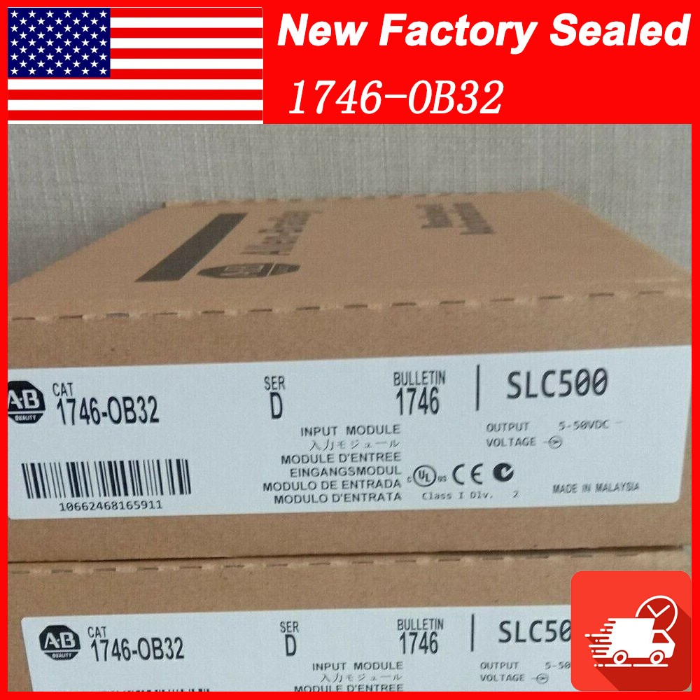 New Factory Sealed AB 1746-OB32 SER D SLC 500 PLC Output Module 1746OB32