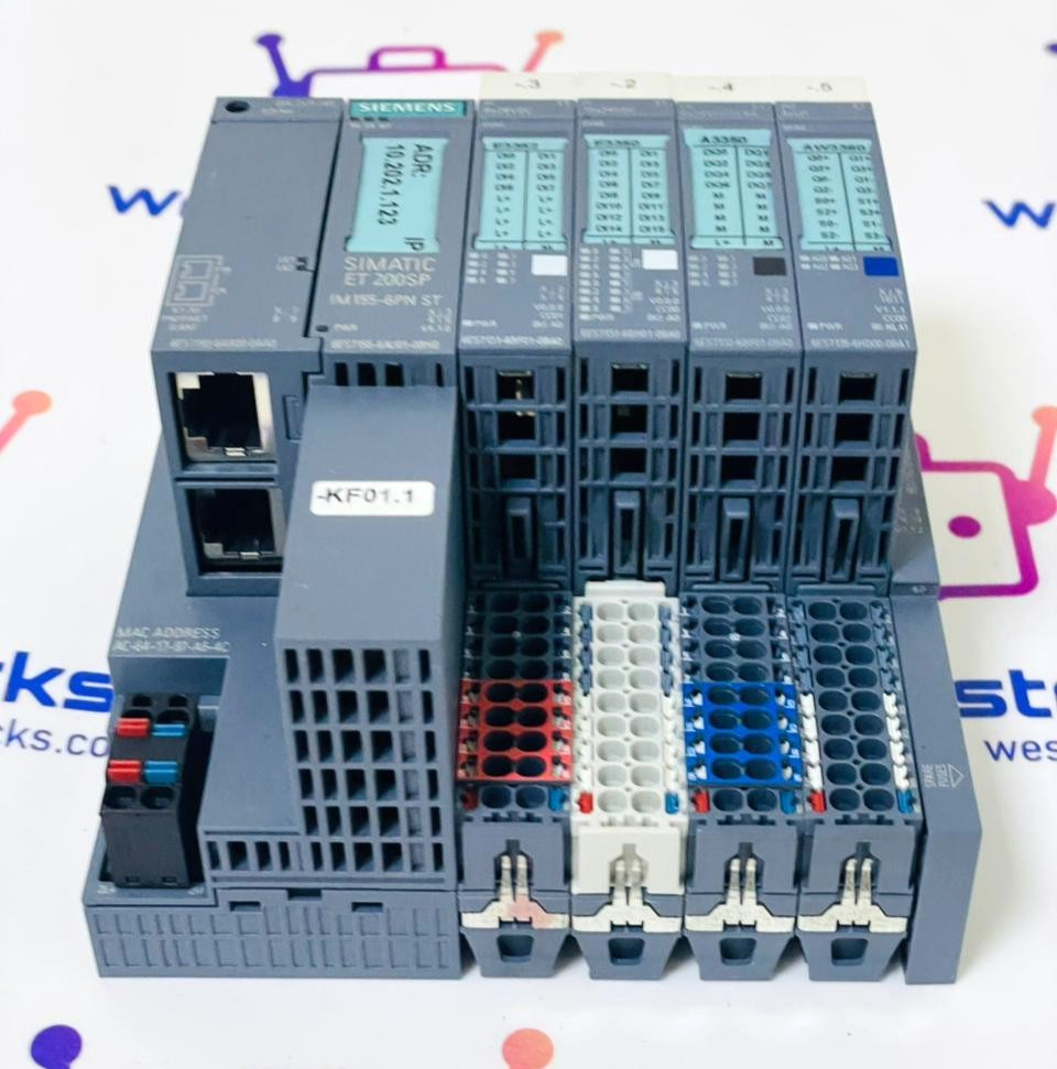 SIEMENS 6ES7135-6HD00-0BA1 I/O Module 6ES7193-6AR00-0AA0 6ES7155-6AU01-0BN0