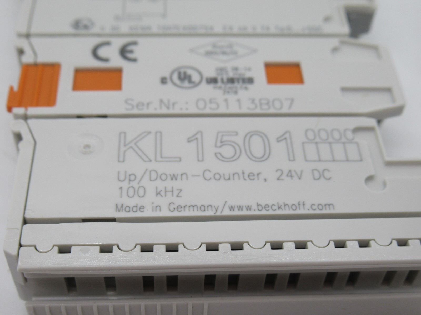BECKHOFF UP/DOWN COUNTER 1-CHANNEL DIGITAL INPUT TERMINAL KL1501, 24 VDC, 100KHZ