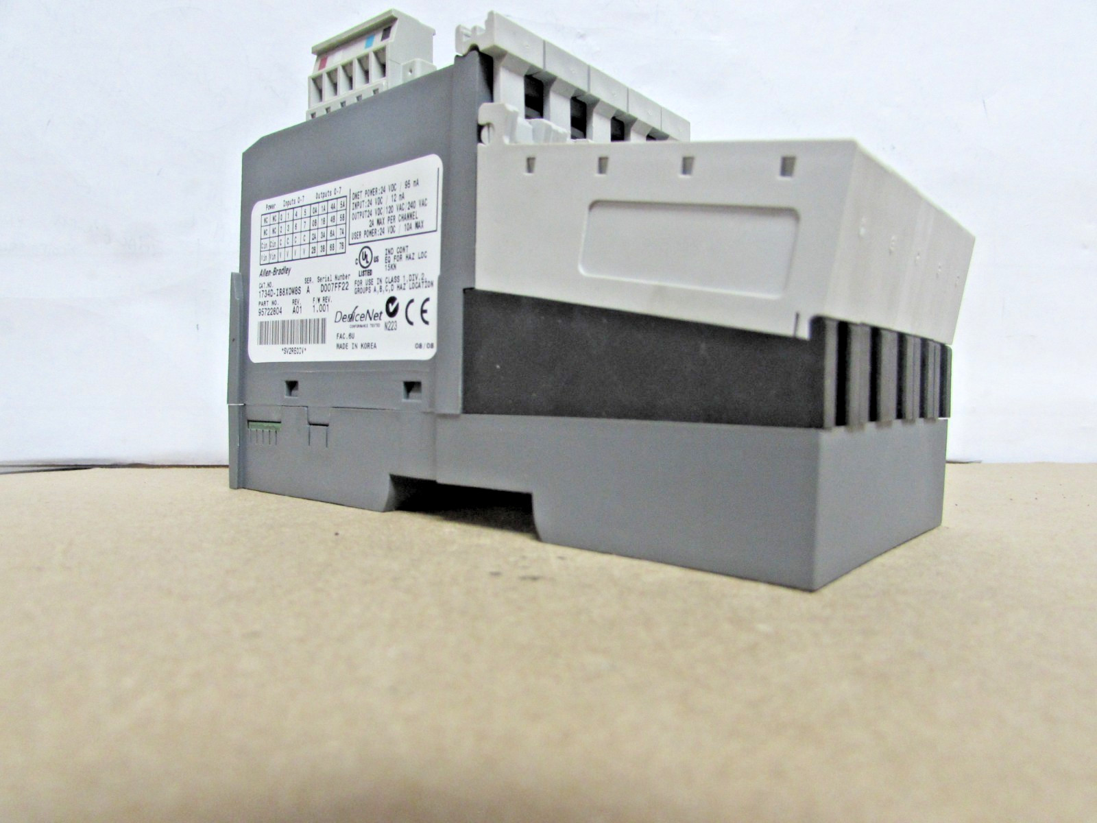 ALAN BRADLEY 1734-1B16S 120/240V Ser. A Device Net Module ( NEW – OPEN BOX )