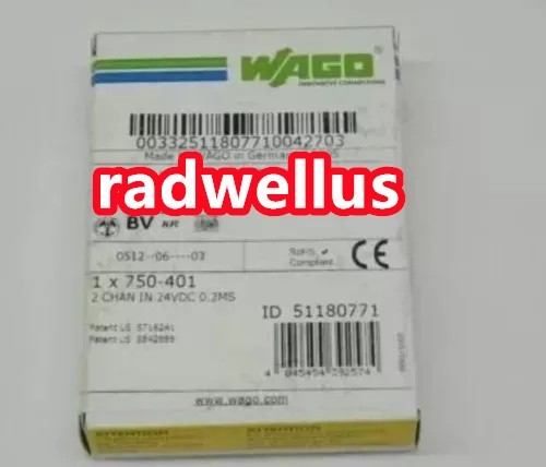 New in Box WAGO 750-401 2 Channel 24VDC 0.2MS Input 750401 750-401