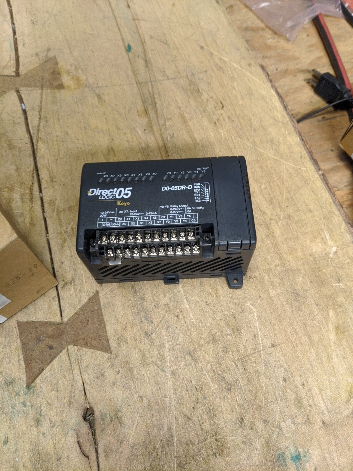 AUTOMATION DIRECT KOYO DIRECT LOGIC 05 MODULE D0-05DR-D (Missing Plastic Cover)