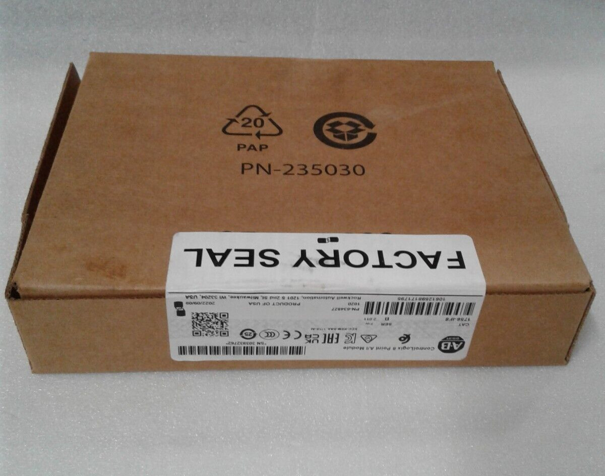 Allen Bradley 1756-IF8 Series B FW 2.011 Module 2022 – New in Factory Sealed Box