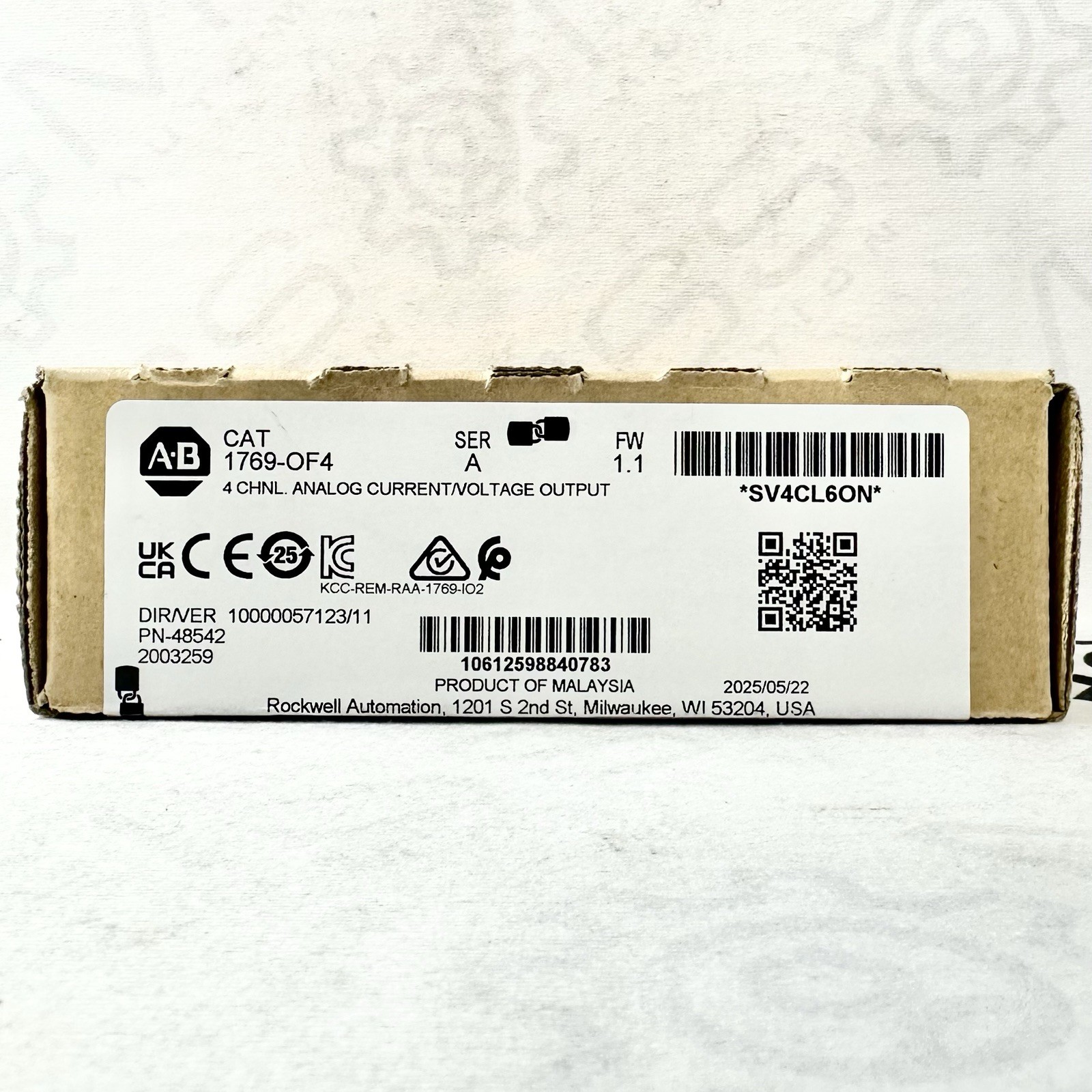 Allen-Bradley 1769-OF4 CompactLogix Analog Output Module 1769OF4