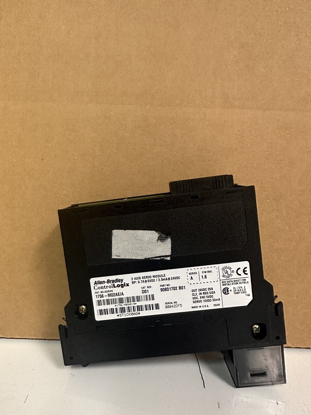 Allen Bradley 1756-M02AE ControlLogix 2-Axis Servo Analog/Encoder Module SER A