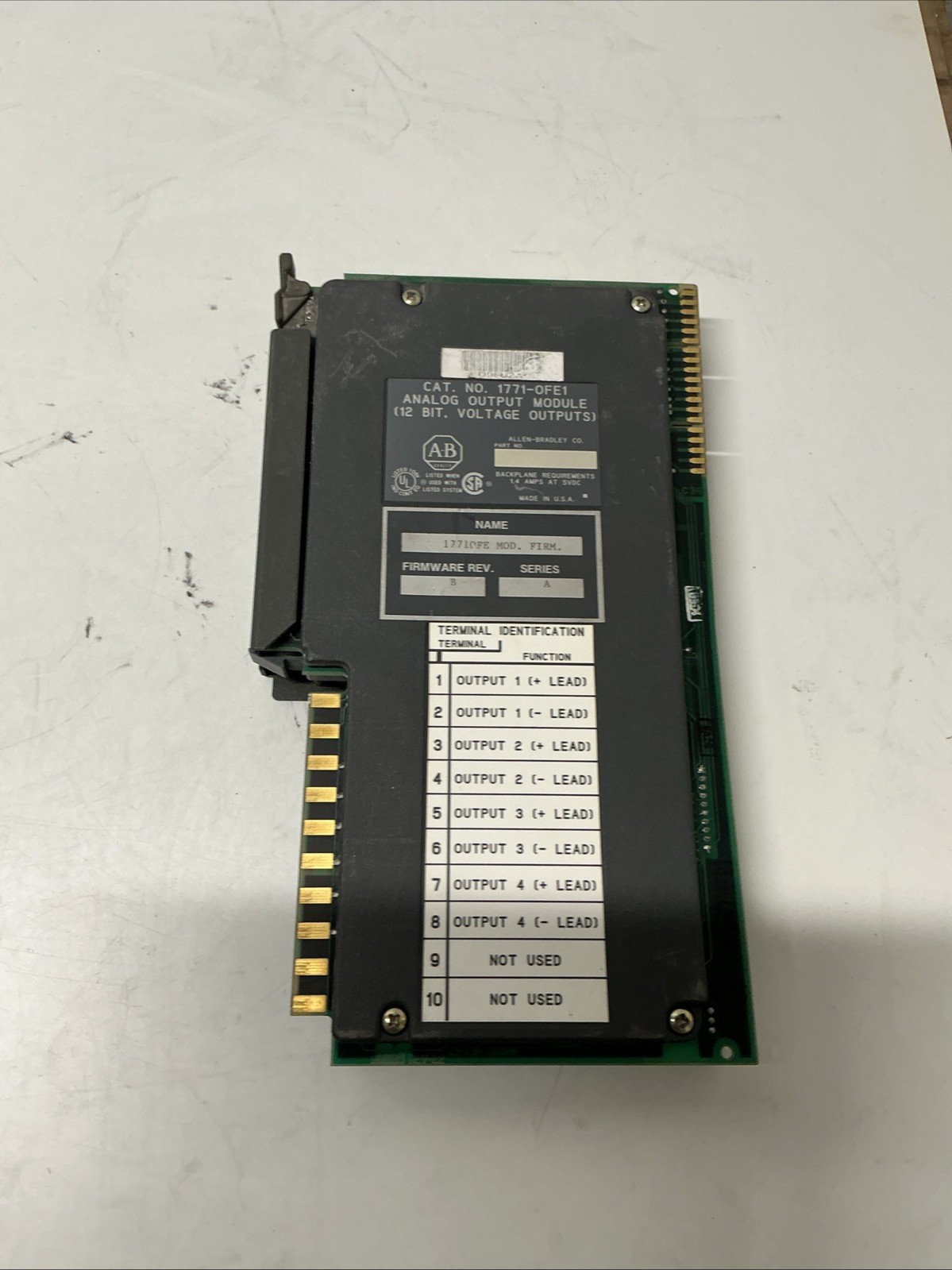 Allen Bradley 1771-OFE1 Analog Output Module Series A. Z-713
