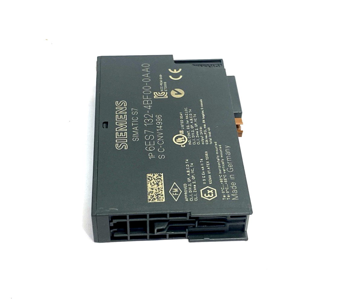 Siemens 6ES7132-4BF00-0AA0 ET200S Electronic Module Output Module 8DO DC24V/0.5A