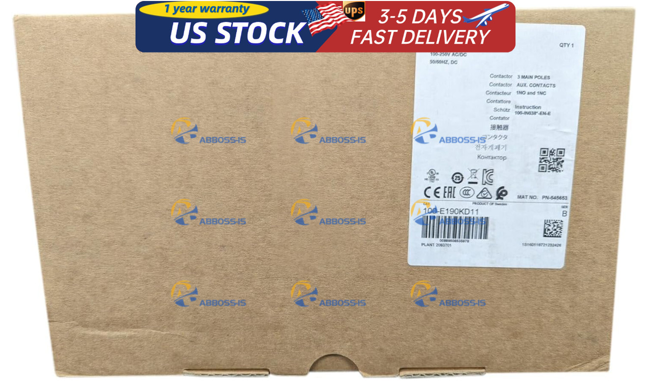 Allen-Bradley 100-E190KD11 100-250AC/DC Capacitor Switching IEC Contactor