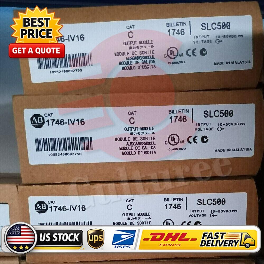 New Factory Sealed AB 1746-IV16 SER C SLC 500 DC 16 Point Input Module 1746IV16