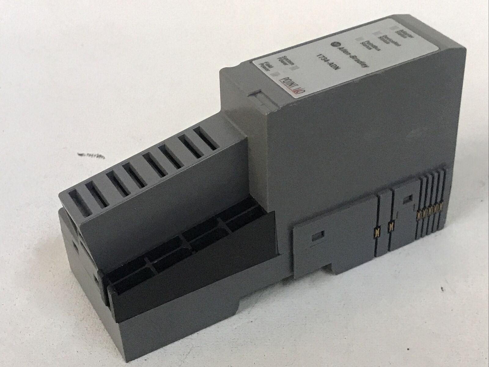 Allen-Bradley 1734-ADN Ser. B I/O DeviceNet Output: 5VDC 1A Rev: A01 F/W: 3.001
