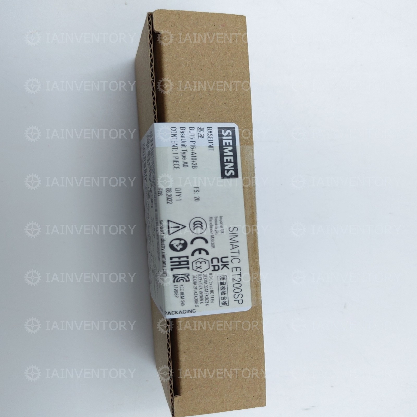 1 piece new Siemens 6es7193-6bp20-0ba0 with 1 year warranty