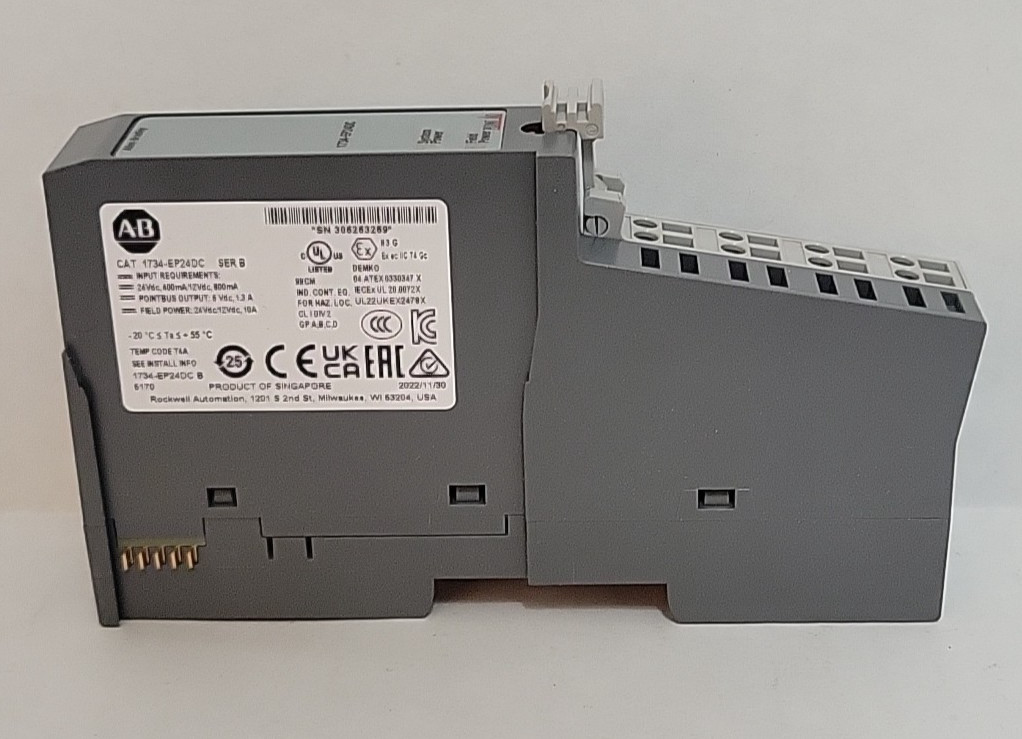 Allen Bradley 1734-EP24DC RTB Ser B Power I/O Module and Mounting Base Unit