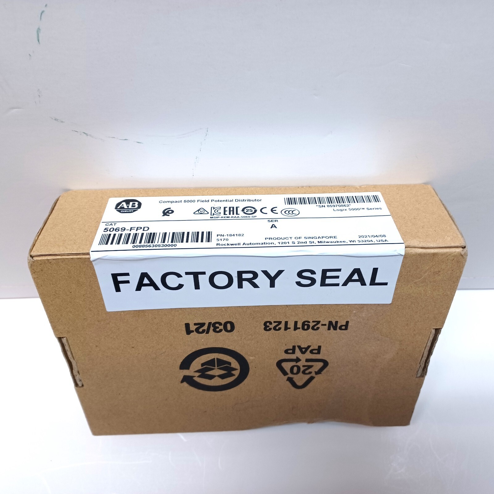 New AB 5069-FPD 5069FPD Compact I/O Field Potential Distributor Factory Sealed