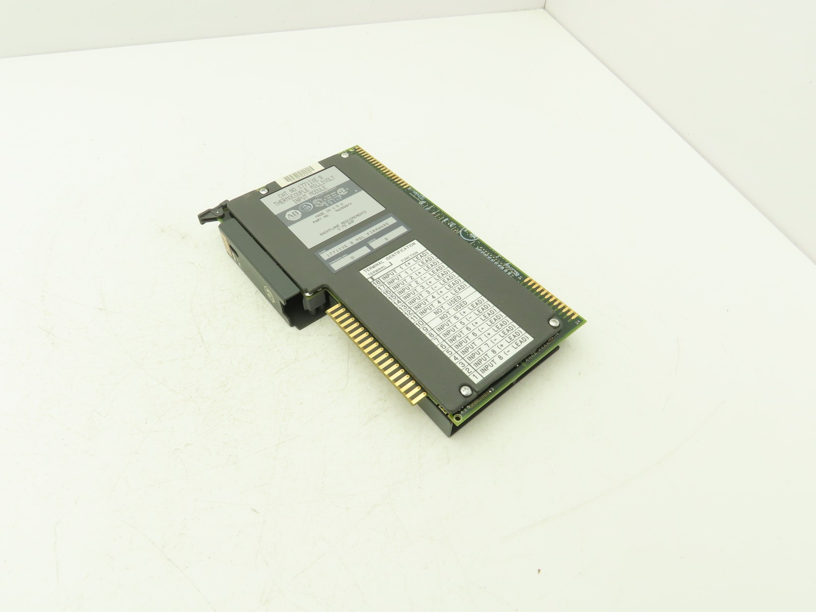 Allen Bradley 1771IXE B Thermocouple Millivolt Input Module Firmware Rev B Ser B