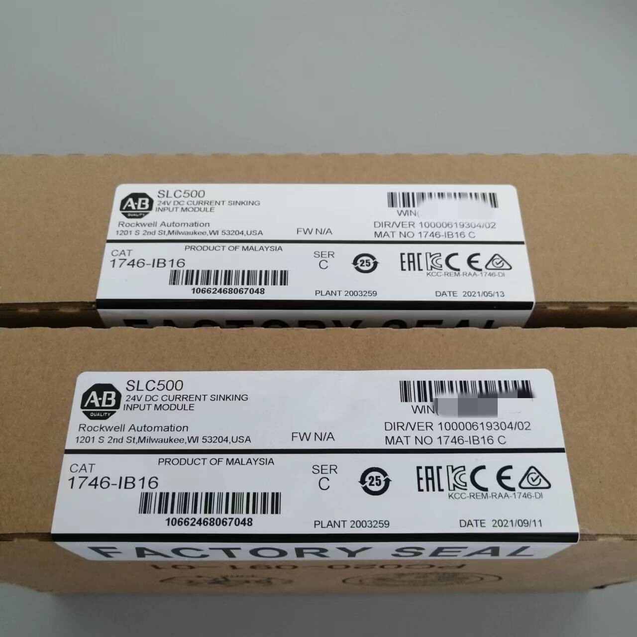 Allen Bradley 1746-IB16 SER C SLC 500 Digital Input Module PLC AB 1746IB16