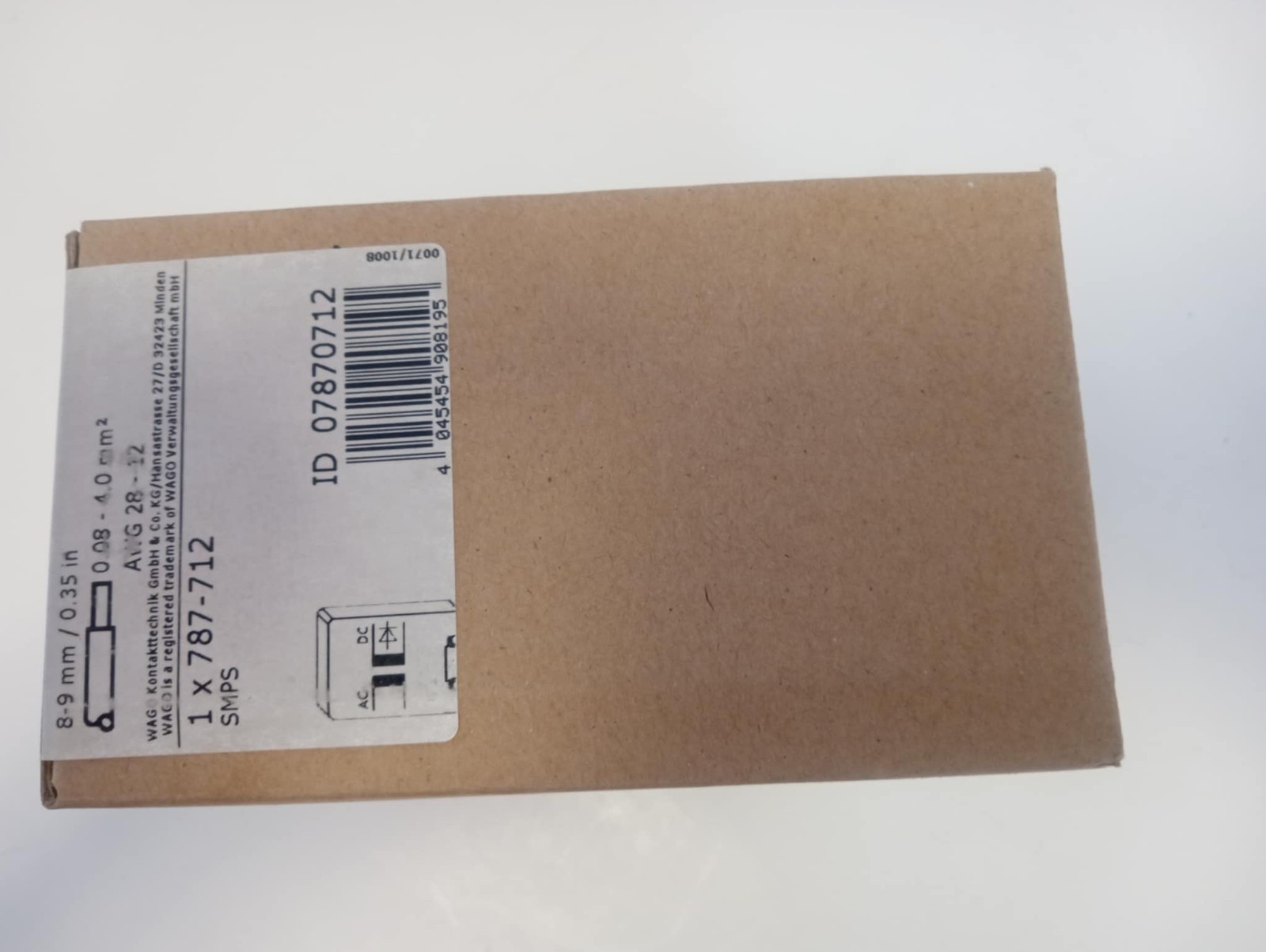 WAGO-787-712 EPSITRON® ECO power supply; single-phase; output voltage 24 VDC;