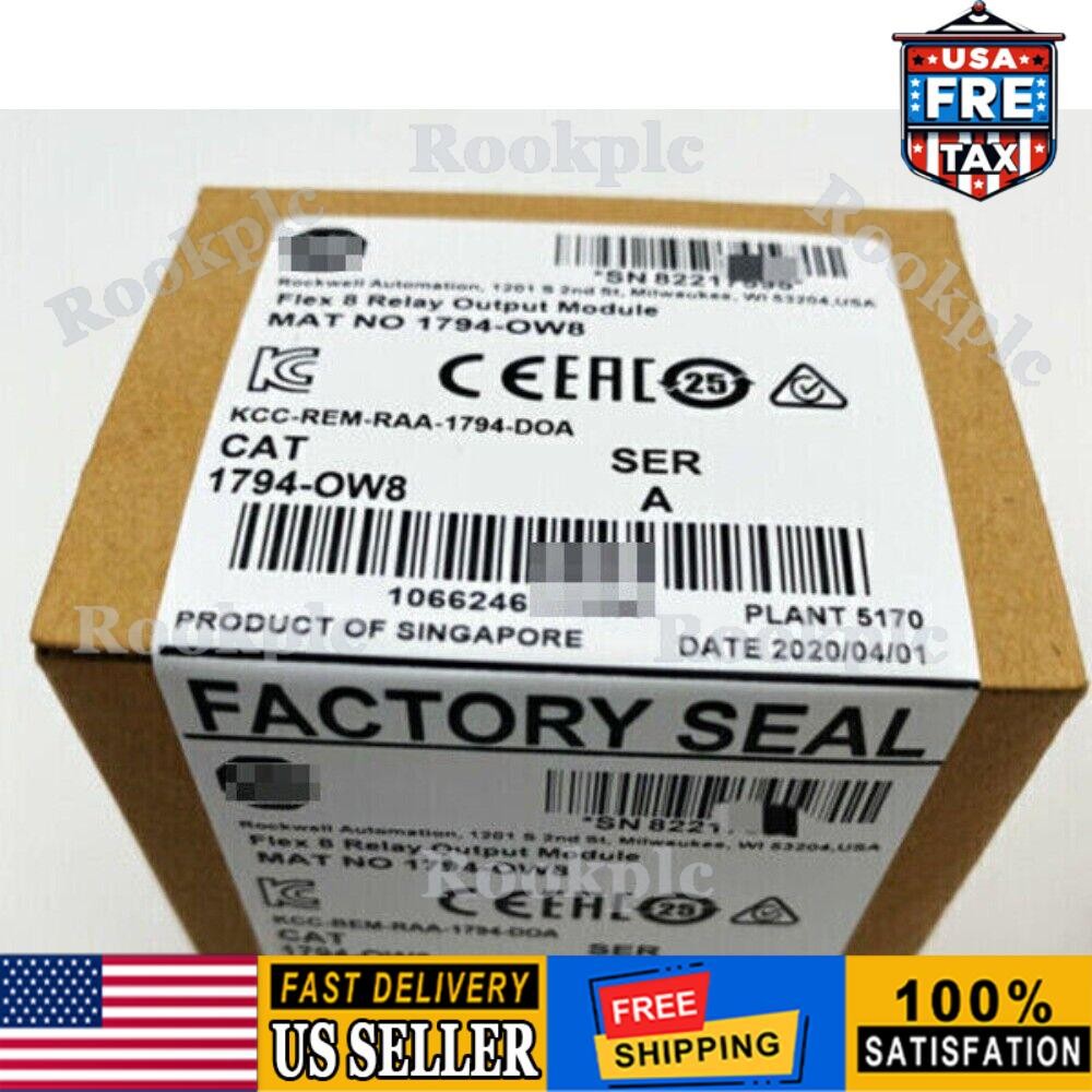 New Sealed AB 1794-OW8 Flex 8 Point Relay Output Module 1794OW8 US Free Tax