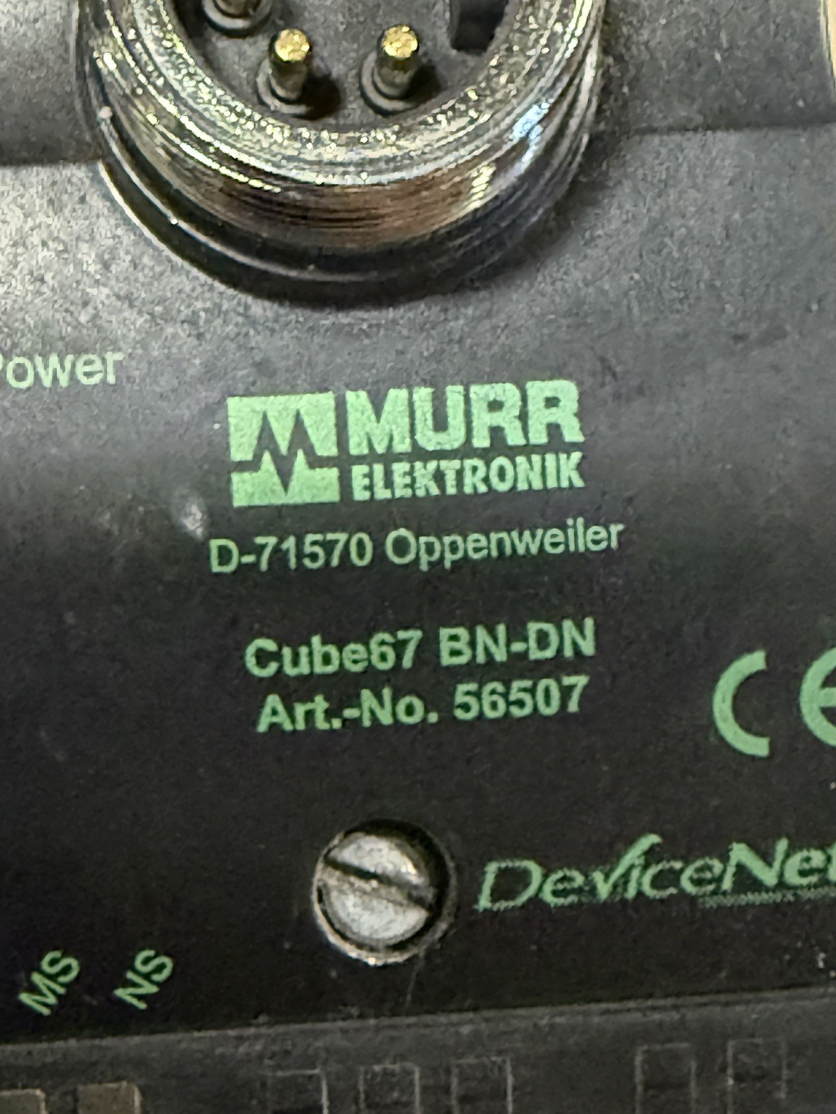 MURR Electronic D-71570 CUBE 67 BN-DN 56507